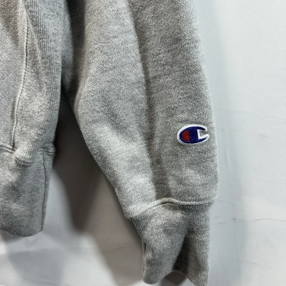 Vintage Champion Reverse Weave Warmup Hoodie Mens Size L Gray 80s - Picture 4 of 11